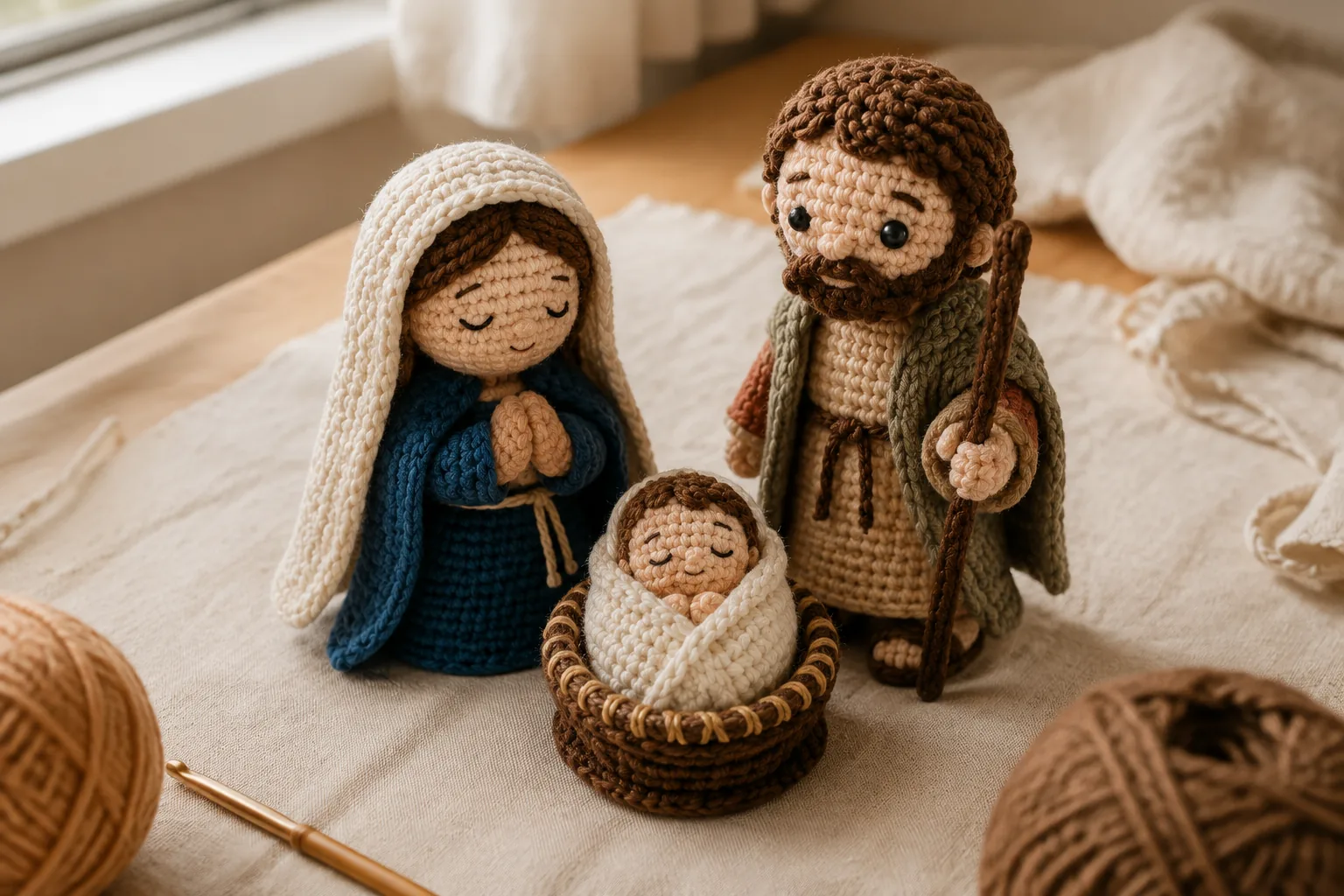 Sagrada Família em amigurumi